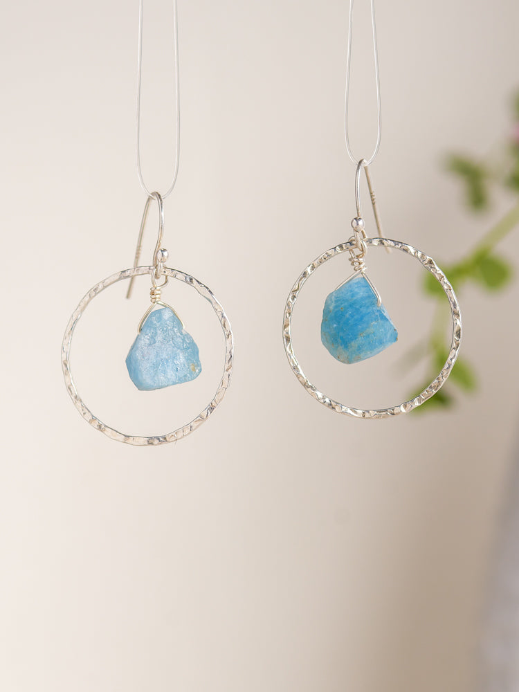 aquamarine & earrings