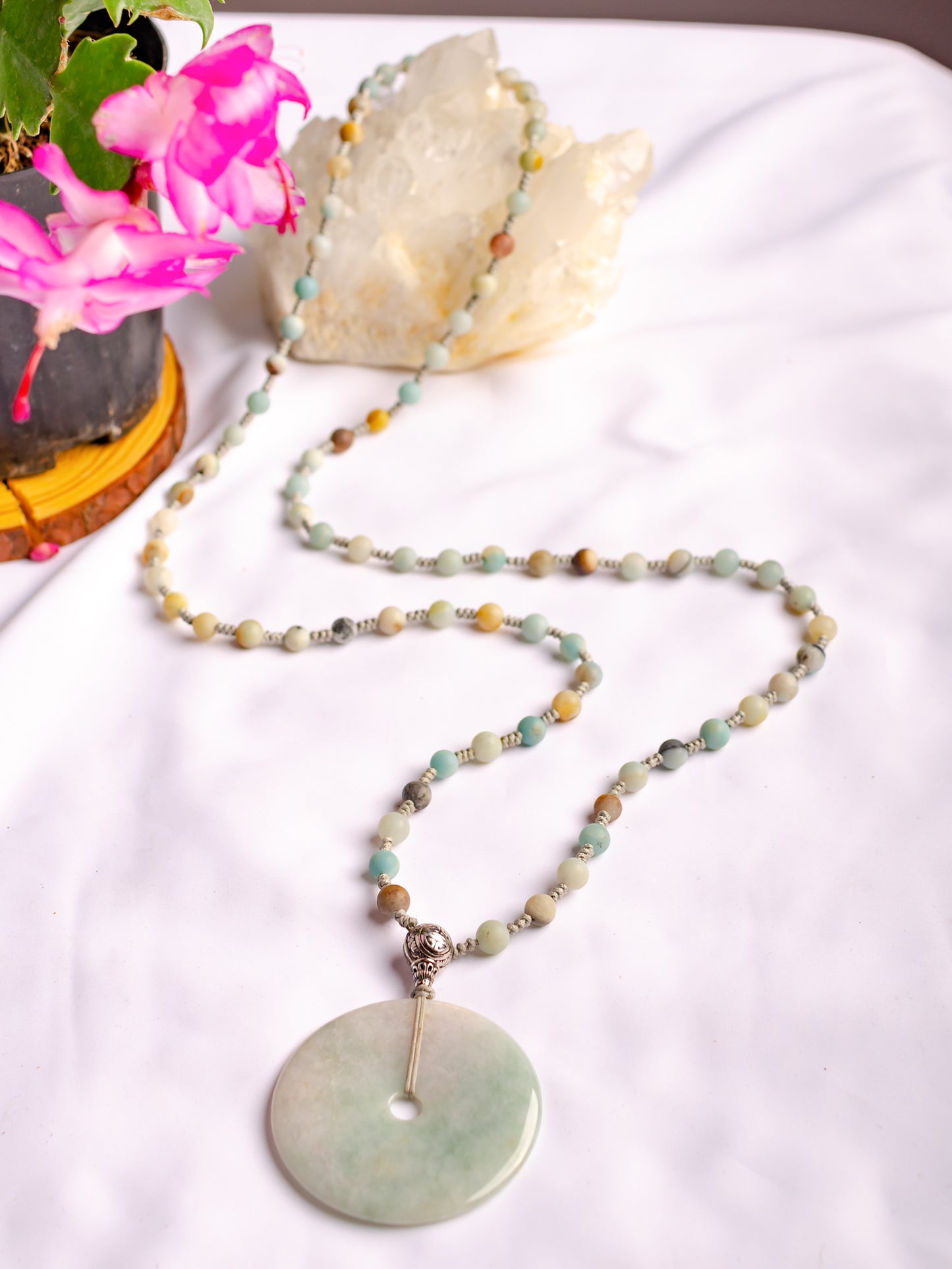jade donut necklace