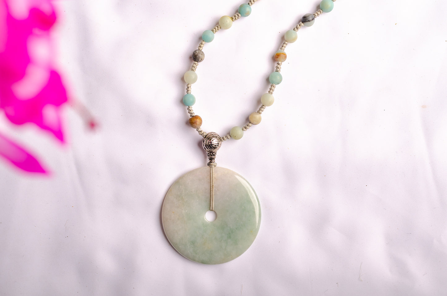 jade donut necklace