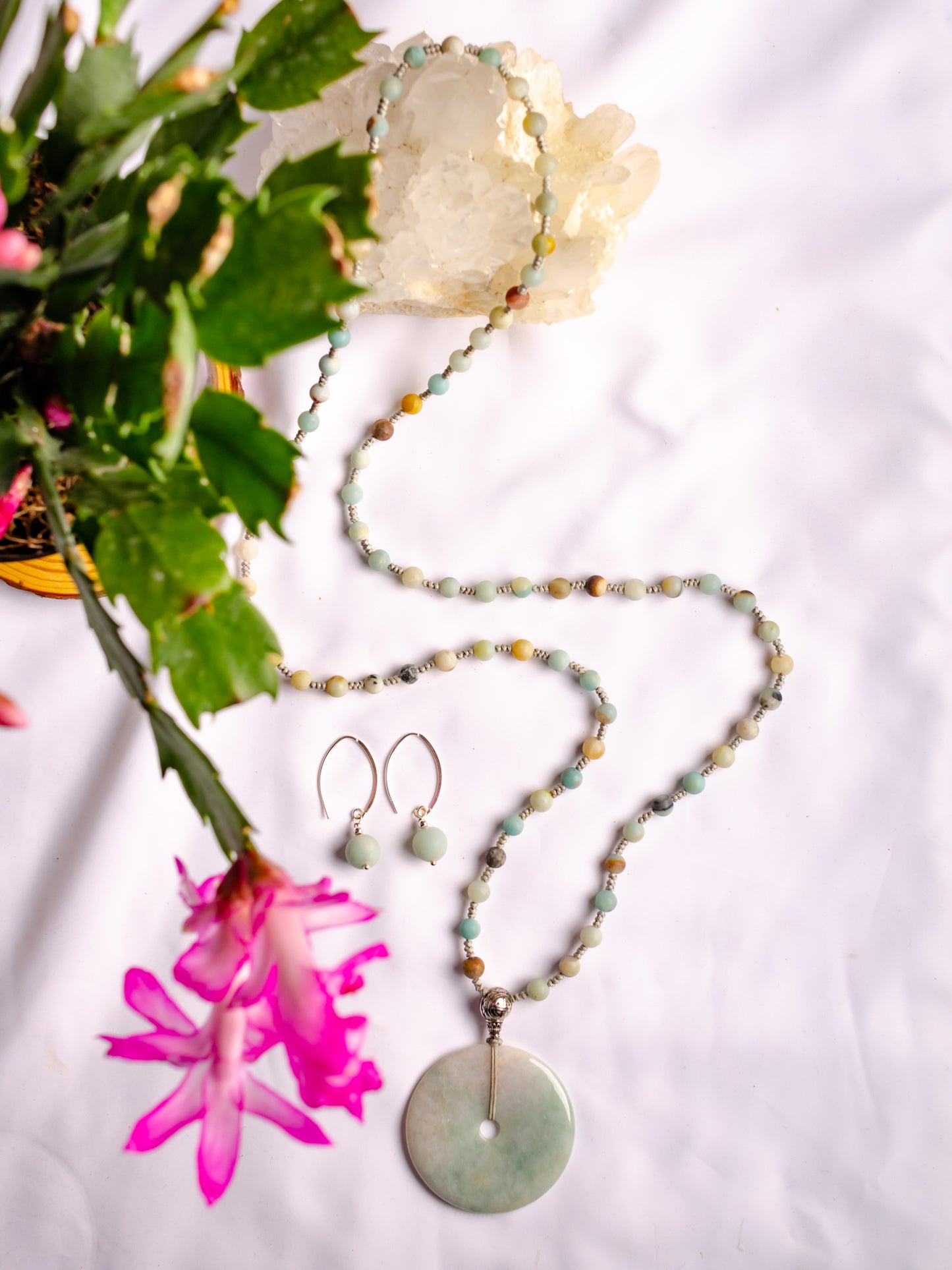 jade donut necklace