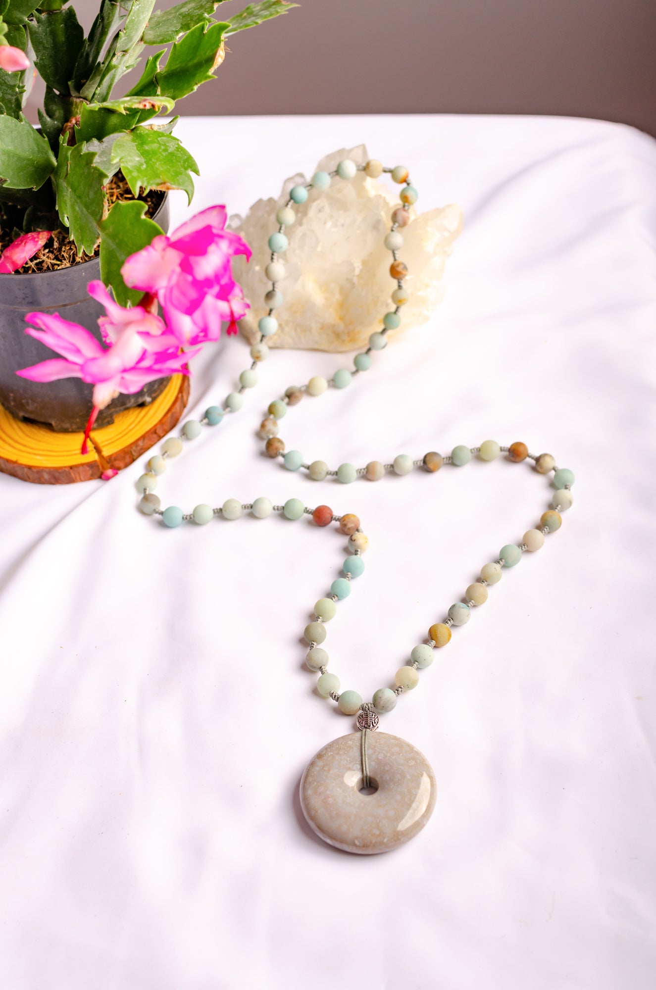 fossil coral necklace