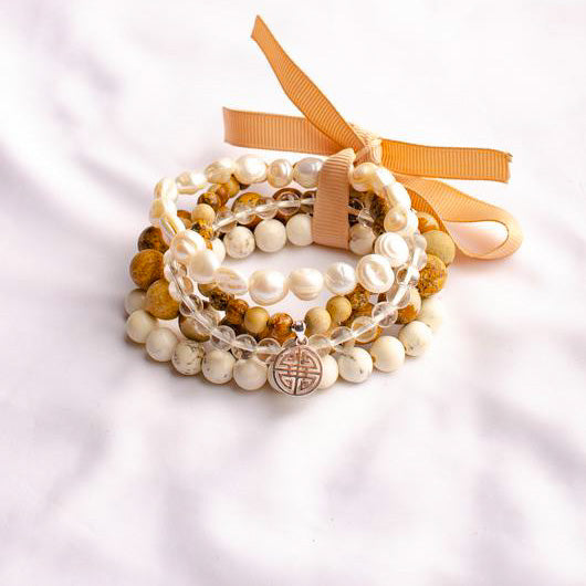 Earth Sets bracelet & Double Happiness S925charms