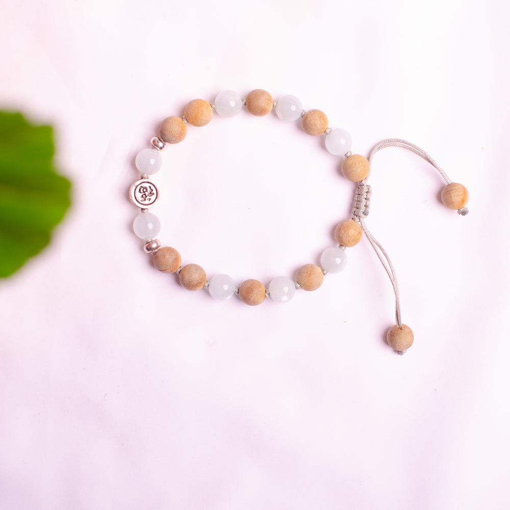 ‘fu’福 bracelet jade rose quartz amethyst Amazonite aquamarine