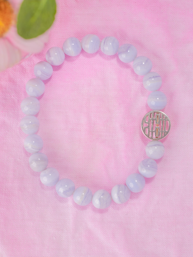 simple bracelet with" longlife " "happiness""fu"