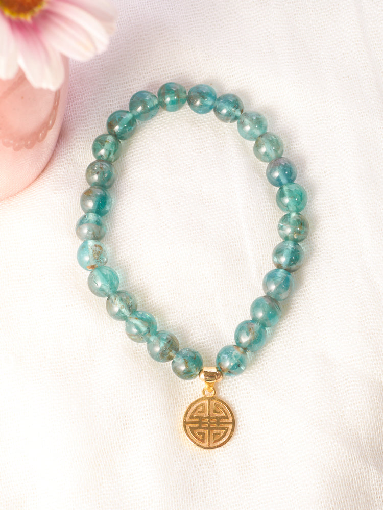 simple bracelet with" longlife " "happiness""fu"