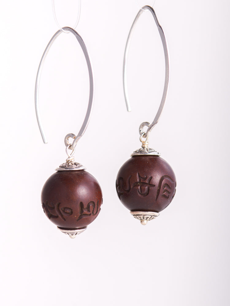 wooden earrings