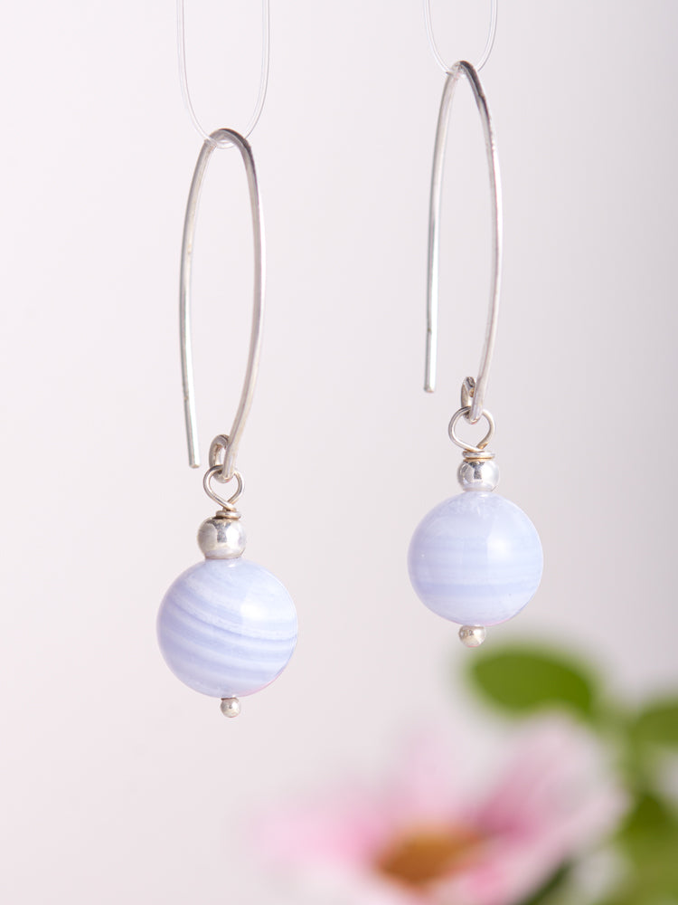 crystal simple earrings