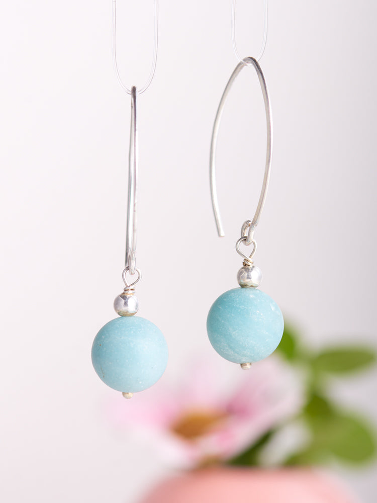 crystal simple earrings