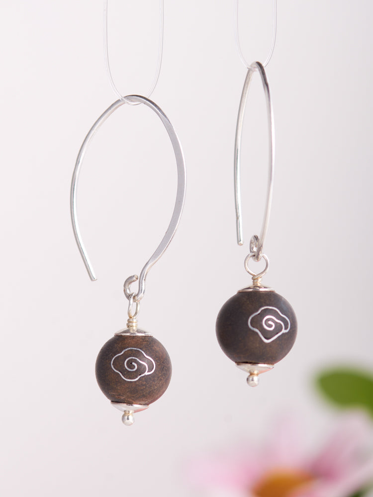 wooden earrings