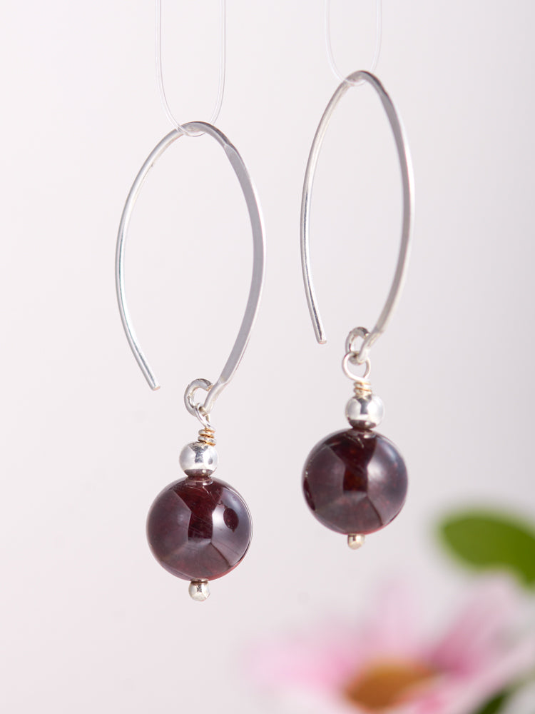 crystal simple earrings