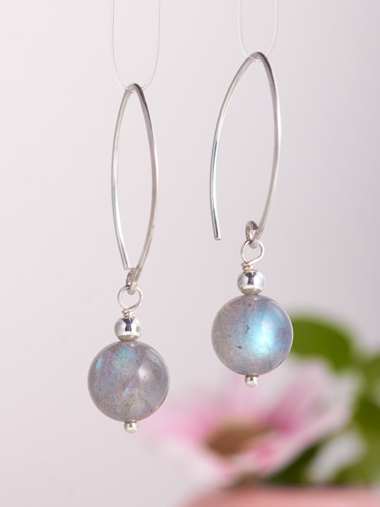 crystal simple earrings