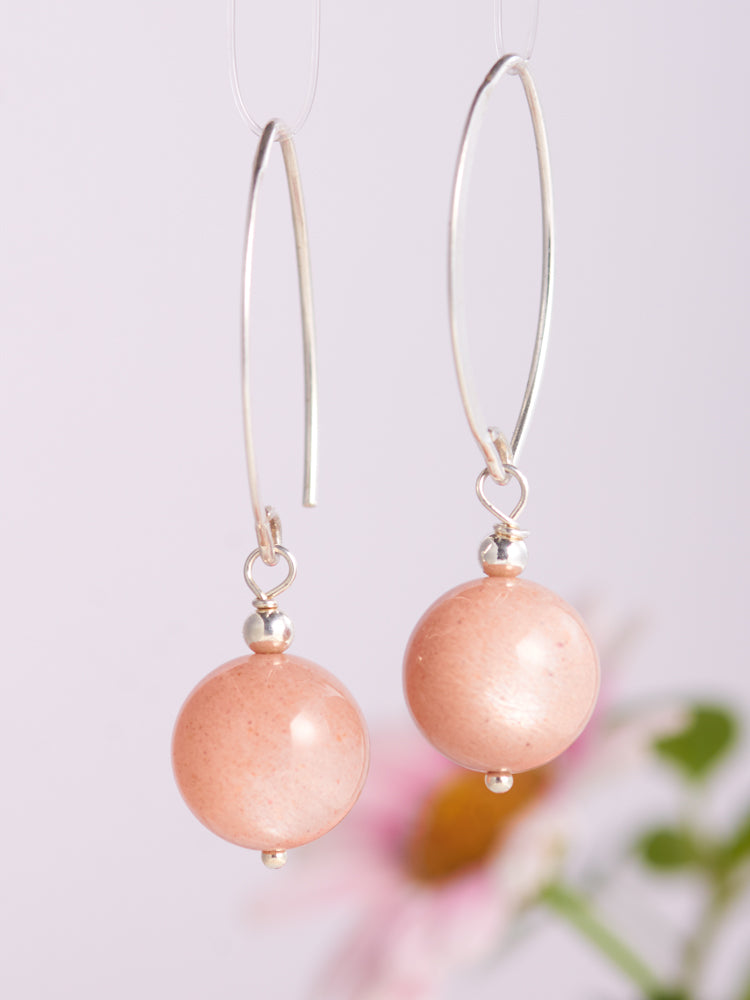 crystal simple earrings
