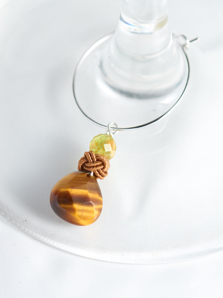 Tear drop wine charms