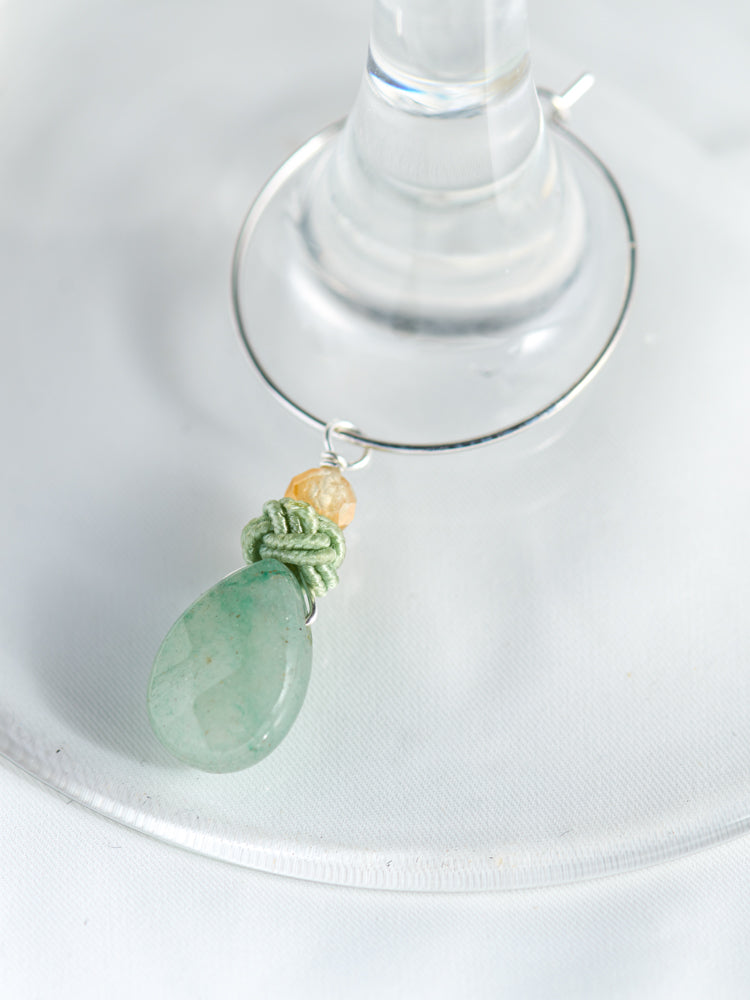 Tear drop wine charms