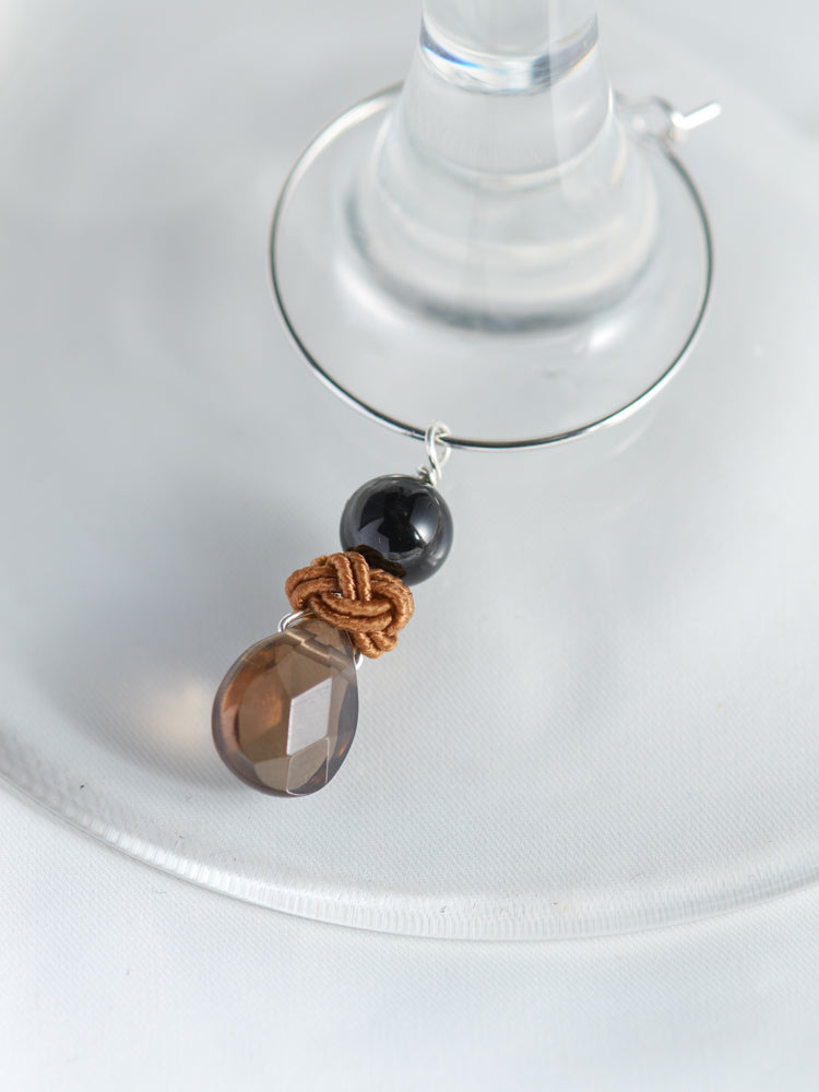 Tear drop wine charms