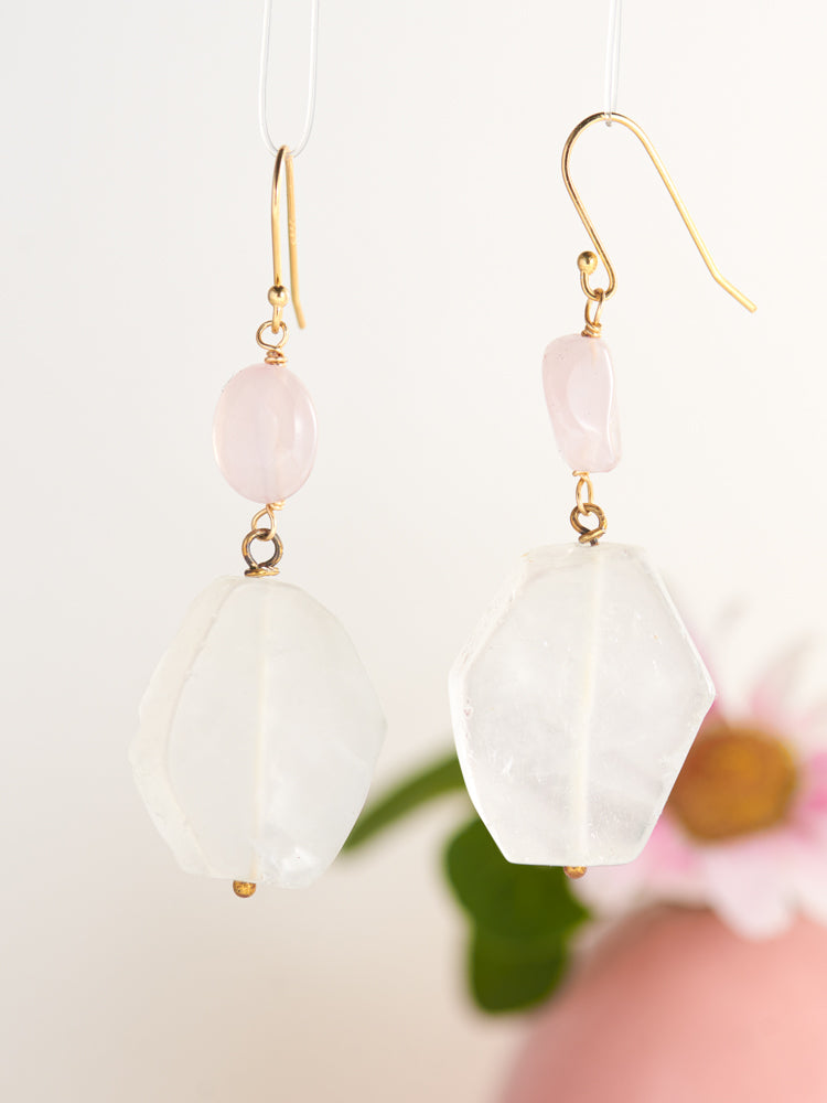 quarzt & earrings