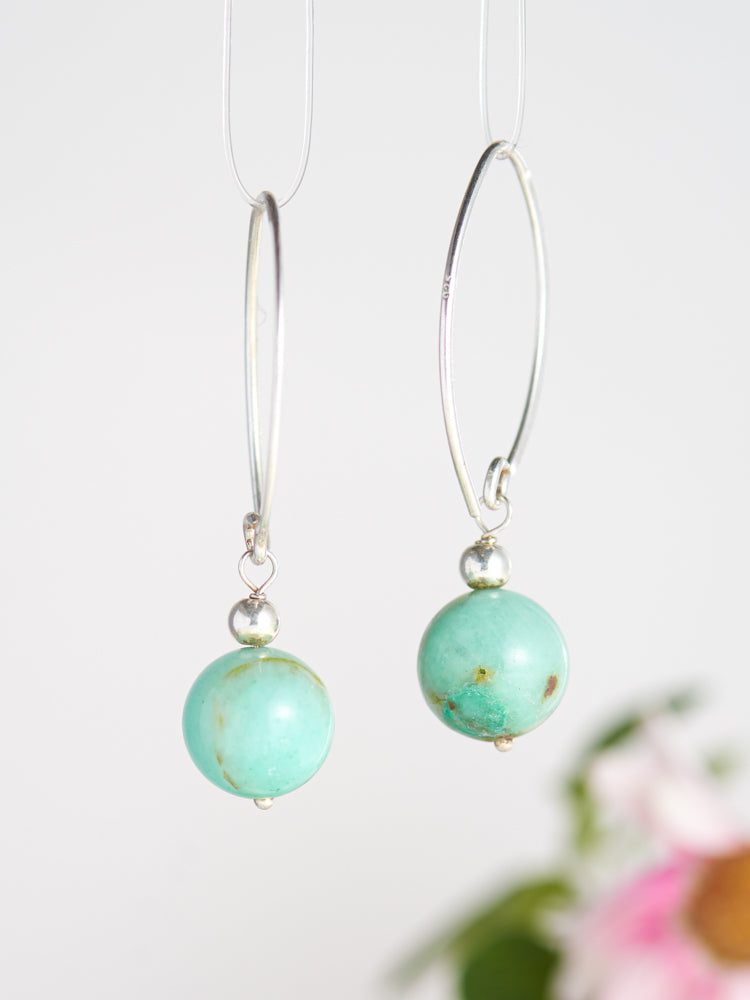 crystal simple earrings