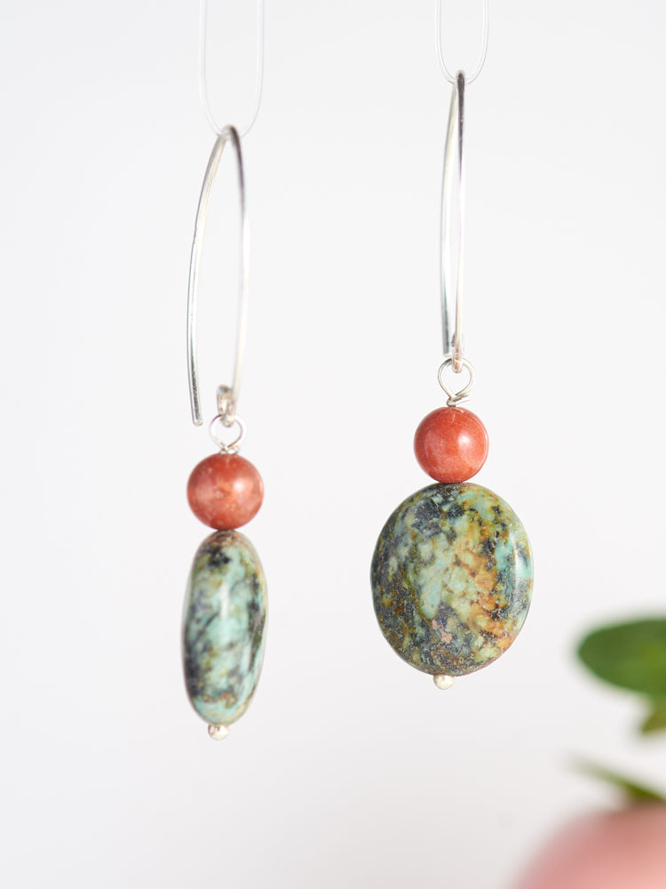 flat simple earrings