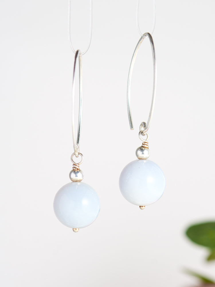 crystal simple earrings