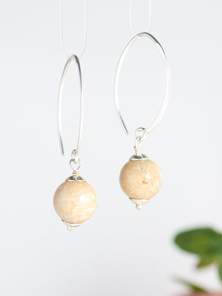 crystal simple earrings