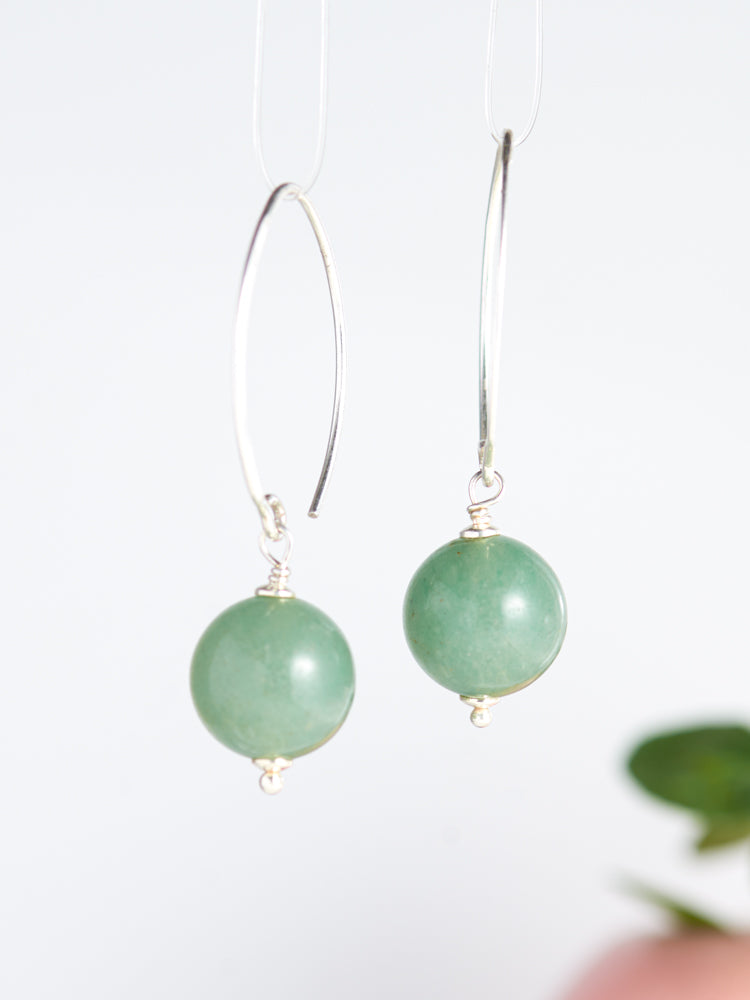 crystal simple earrings