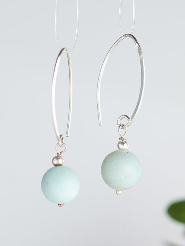 crystal simple earrings