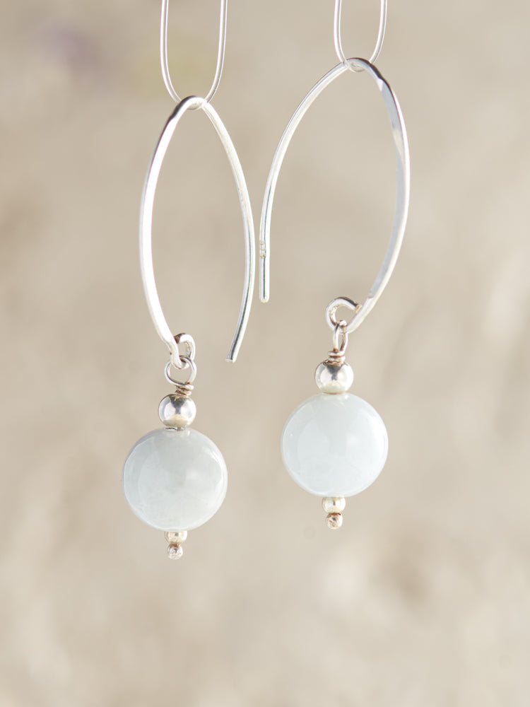 crystal simple earrings
