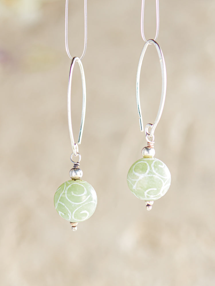 crystal simple earrings