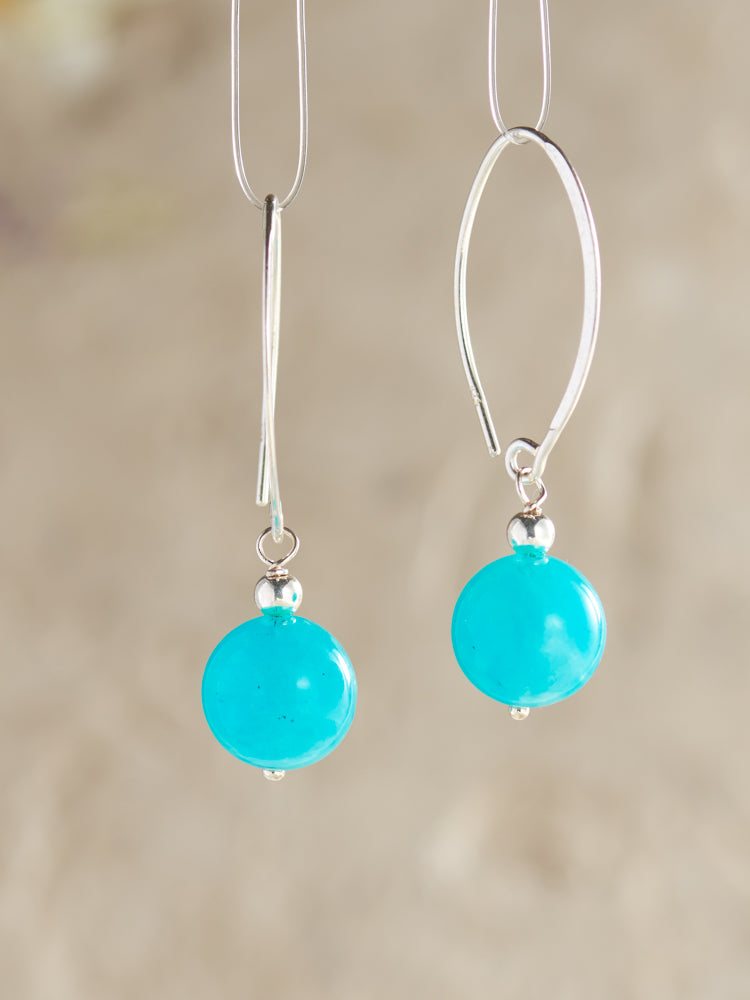 crystal simple earrings
