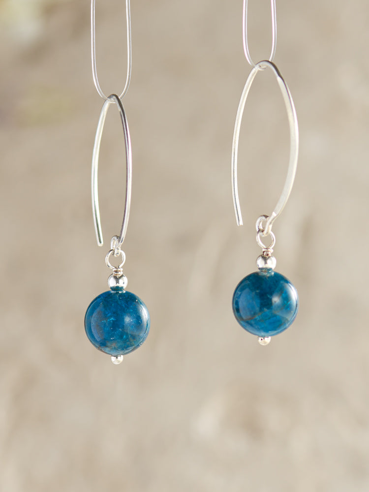 crystal simple earrings