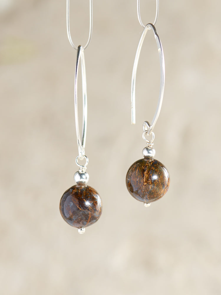 crystal simple earrings