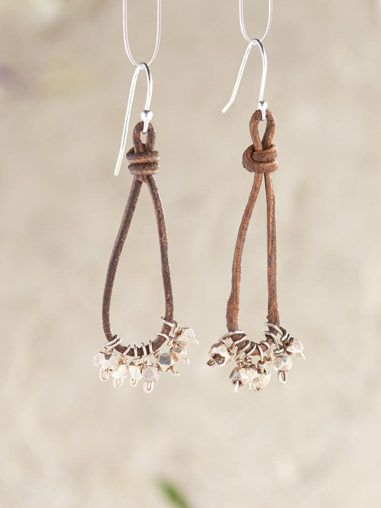 silver & lapis lazuli earrings