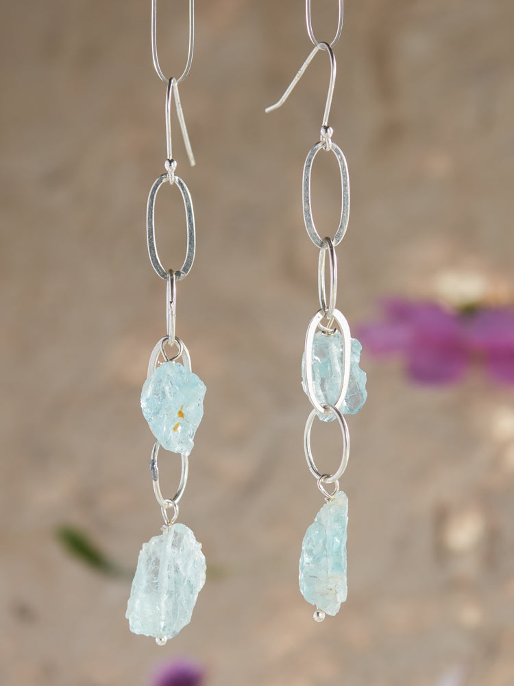 aquamarine & earrings