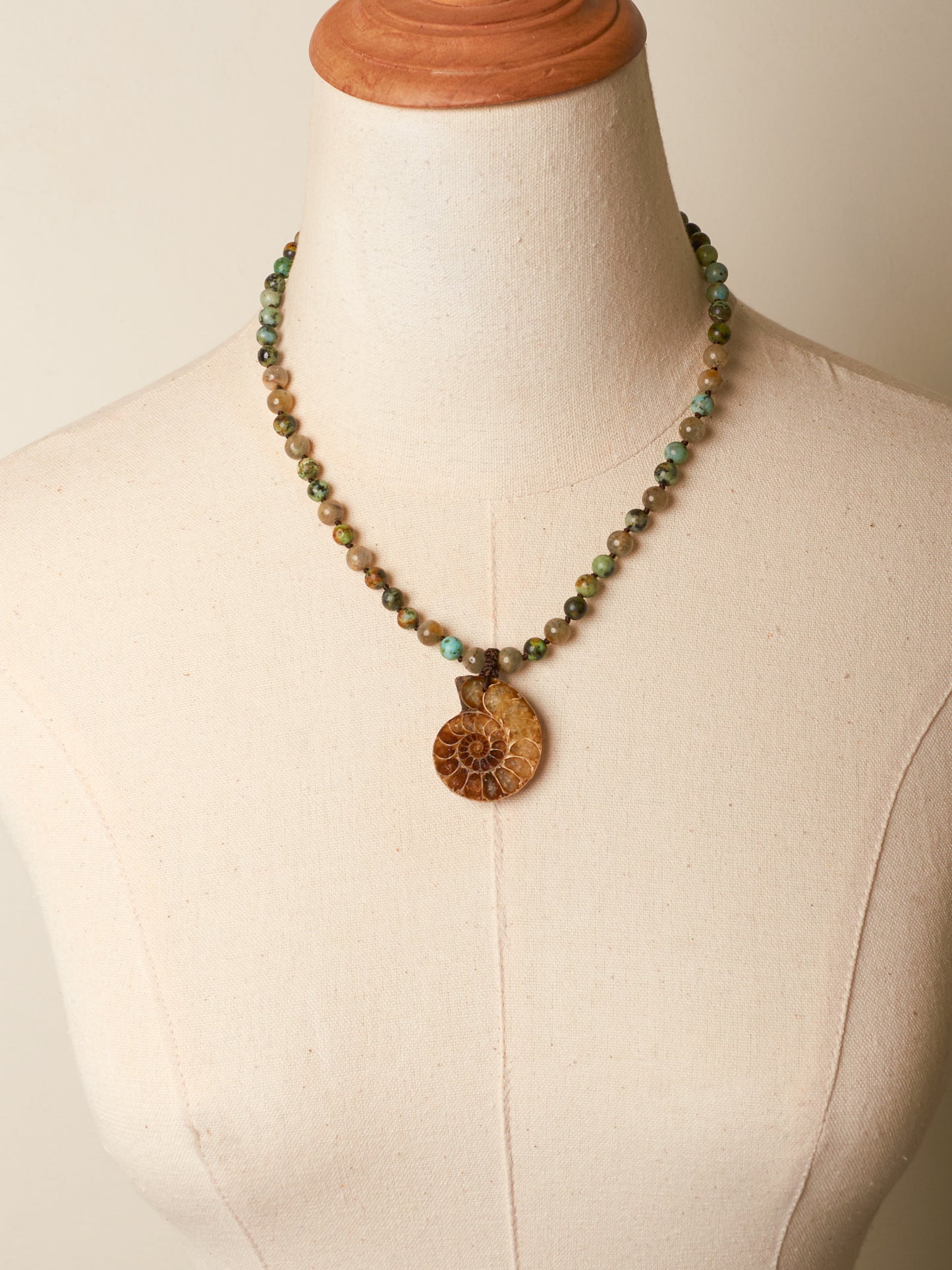 ammonite necklace