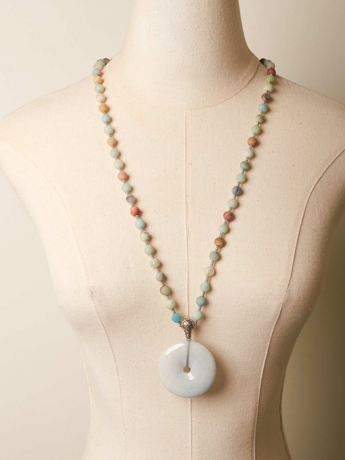 jade donut necklace