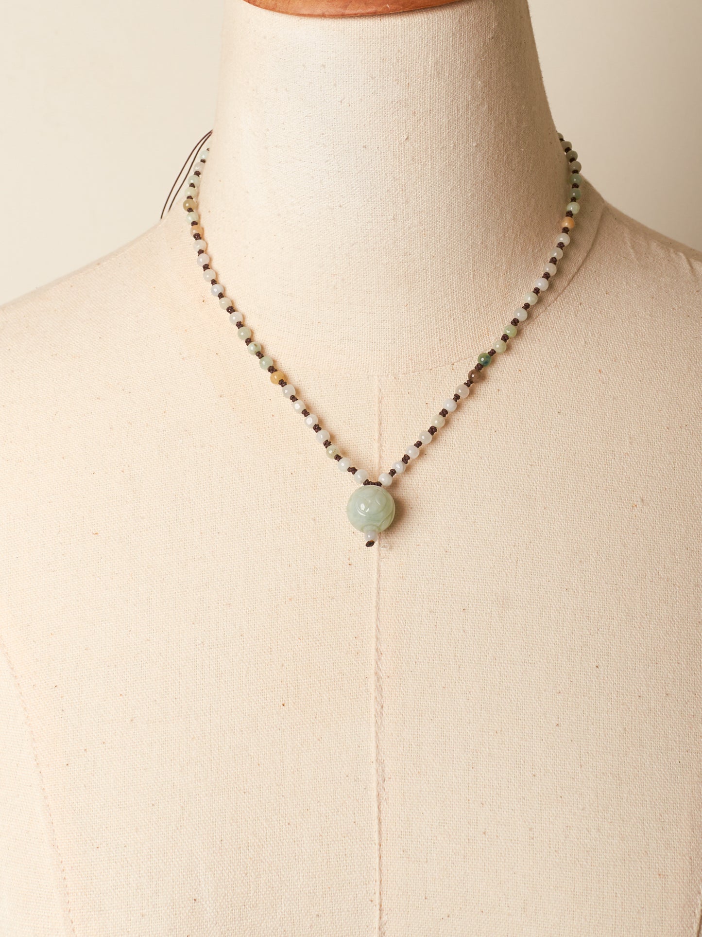 jade lotus necklace