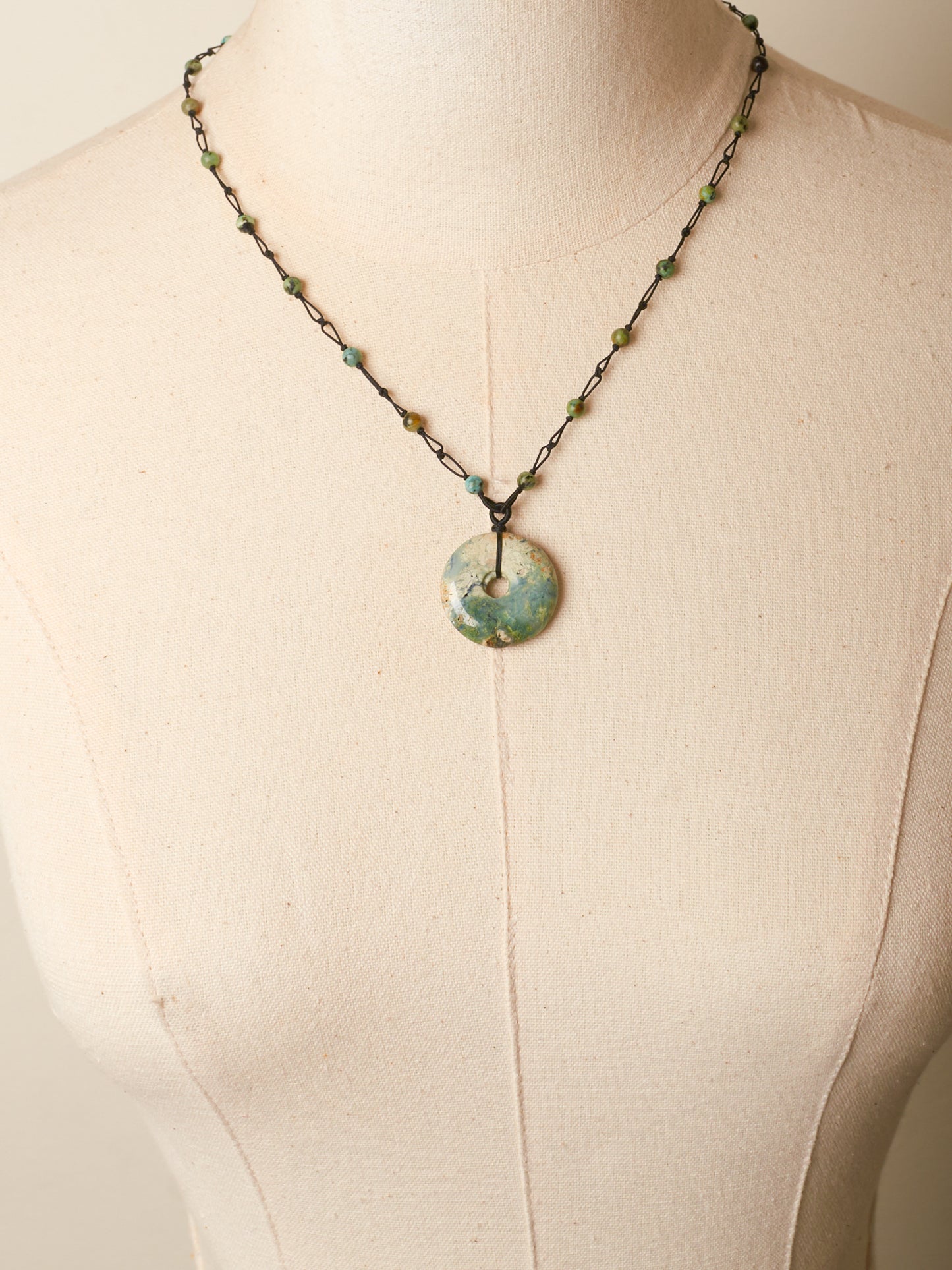 jade donut necklace