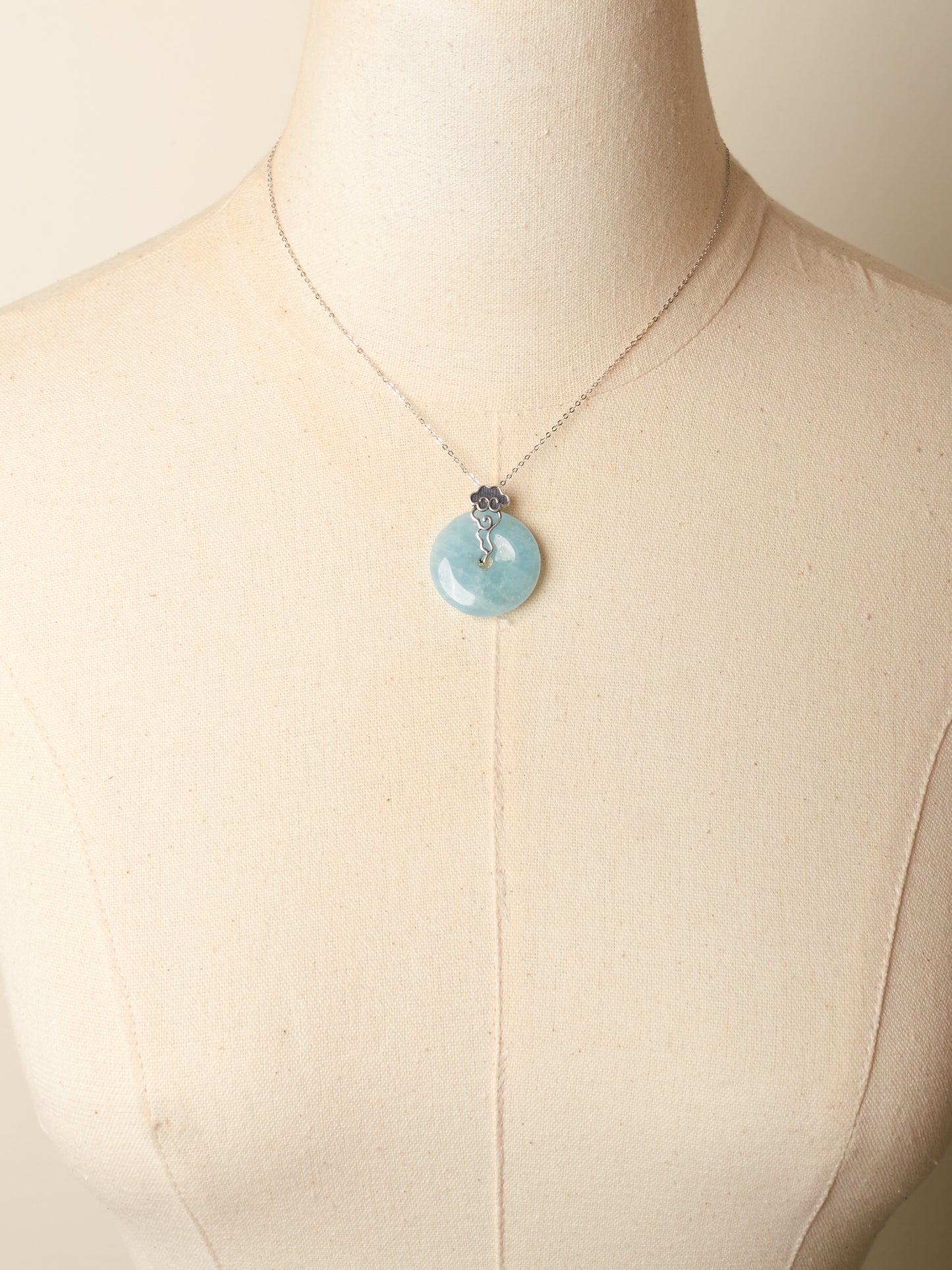 aquamarine&JADE necklace