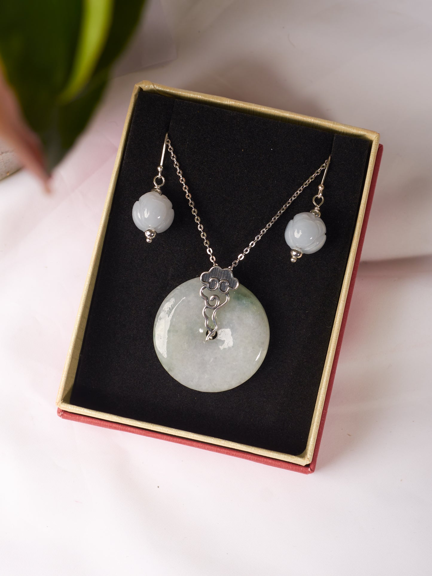 aquamarine&JADE necklace