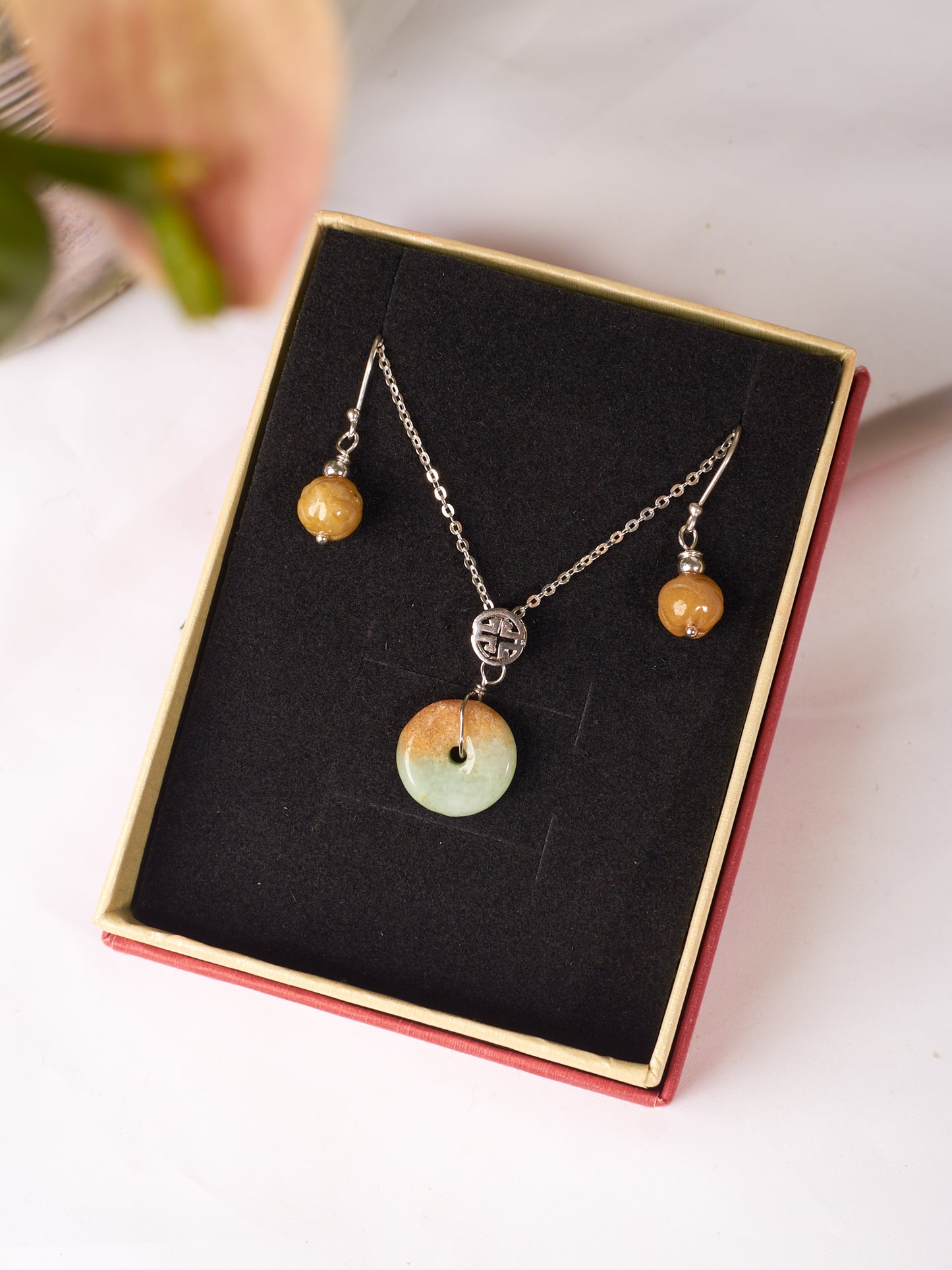 aquamarine&JADE necklace