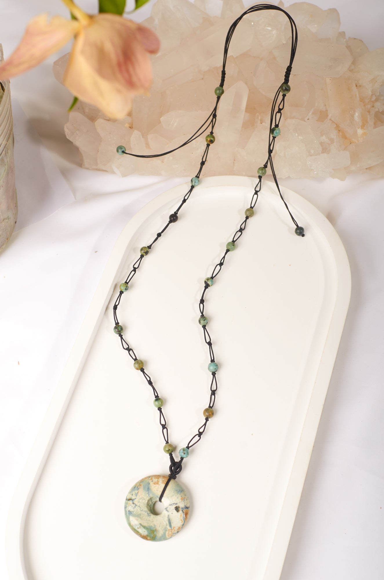 jade donut necklace
