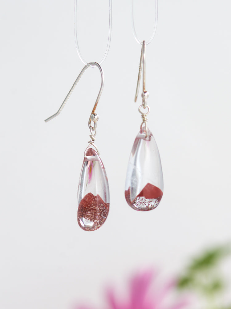 phantom crystals quartz earrings