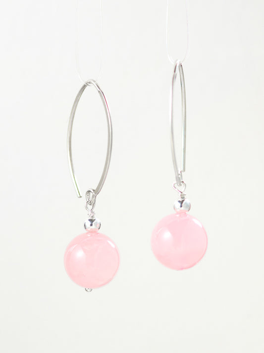 crystal simple earrings