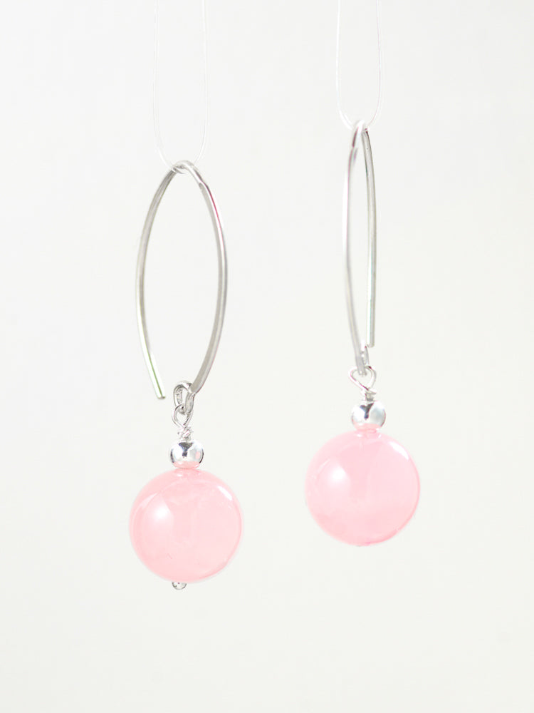 crystal simple earrings