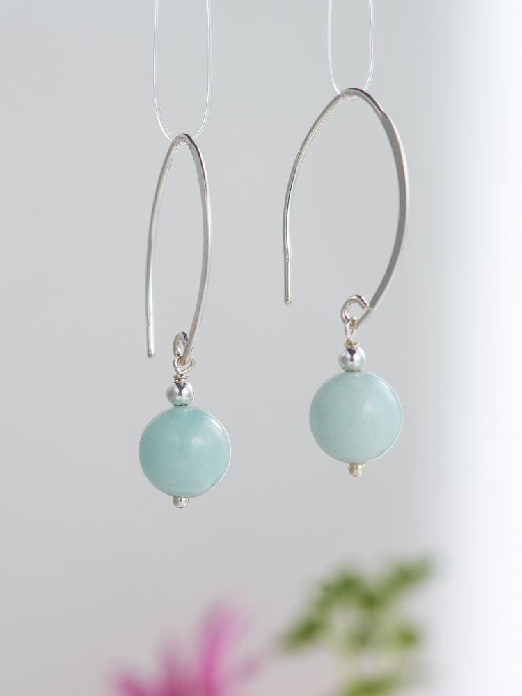 crystal simple earrings