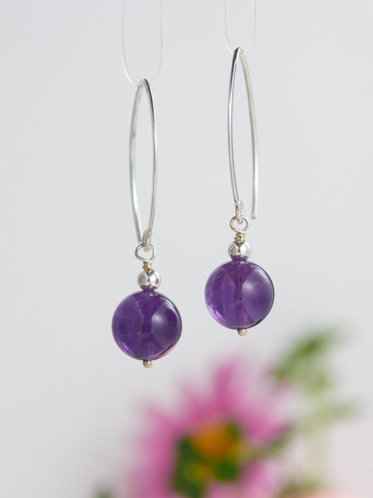 crystal simple earrings