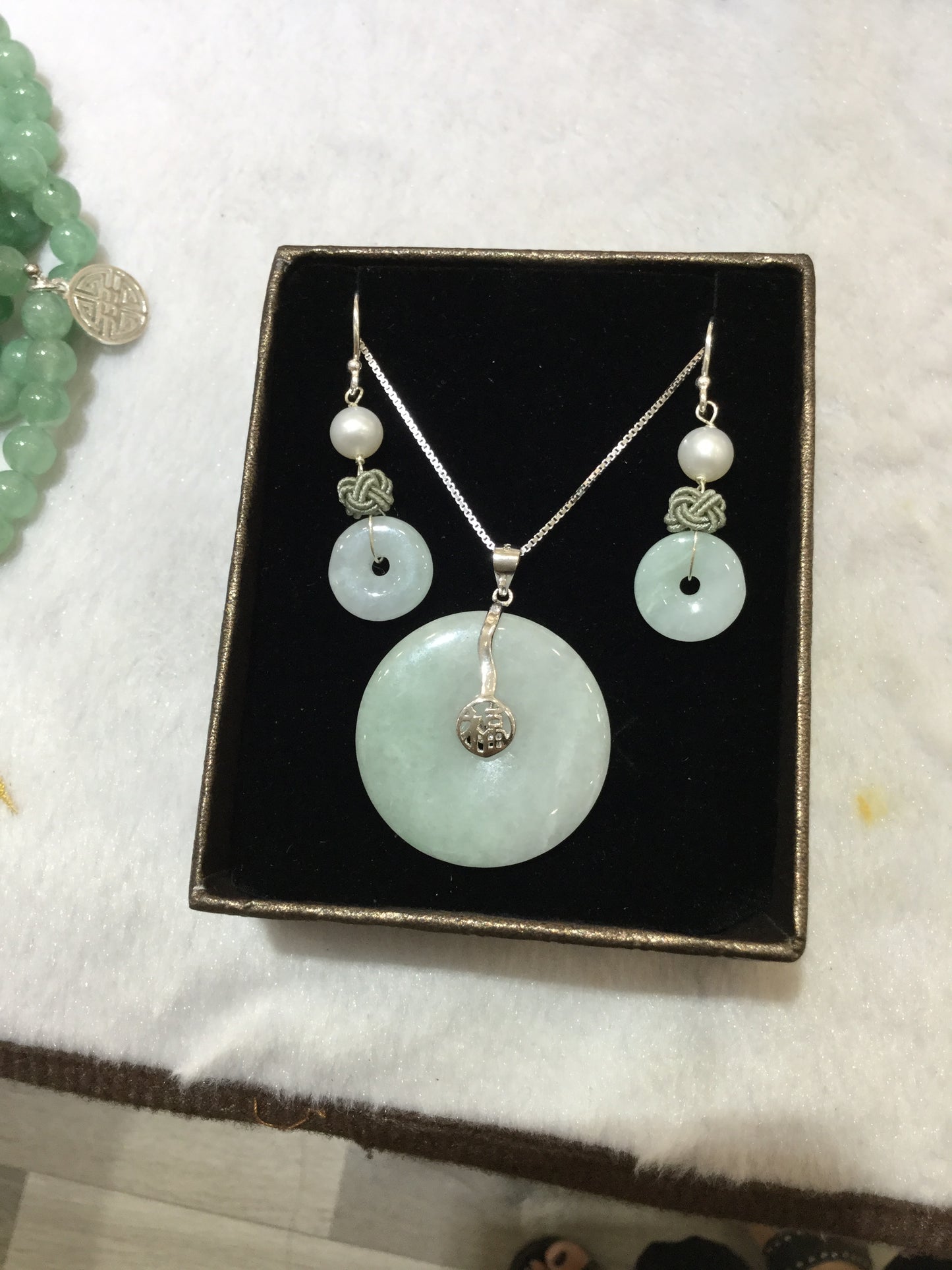 aquamarine&JADE necklace