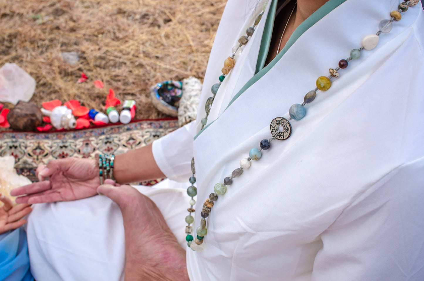 mixing rock necklace