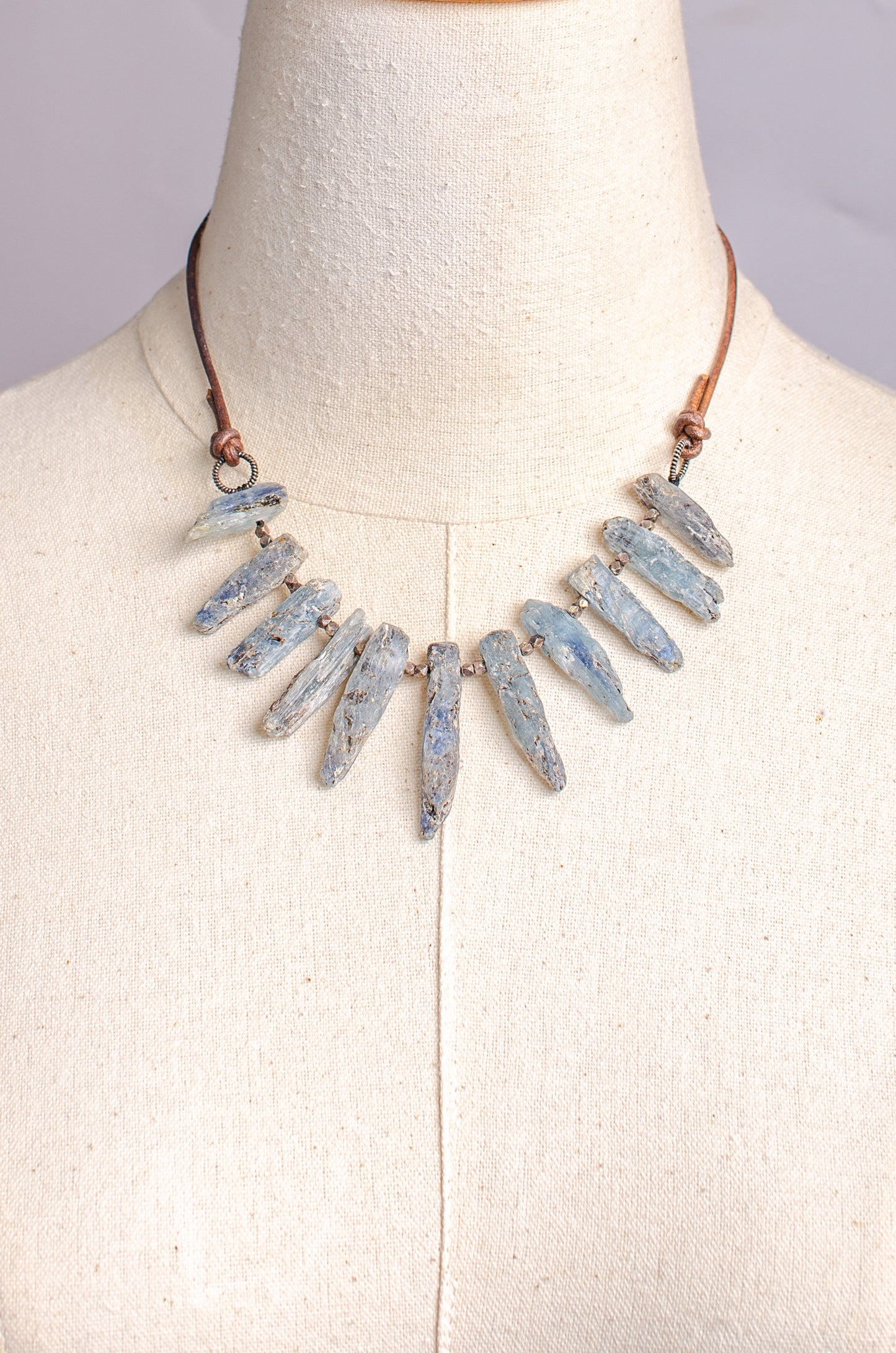 kyanite rock  necklace