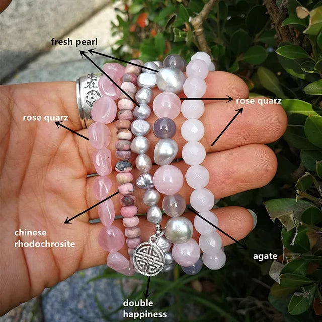 Love Sets bracelet & Double Happiness S925charms